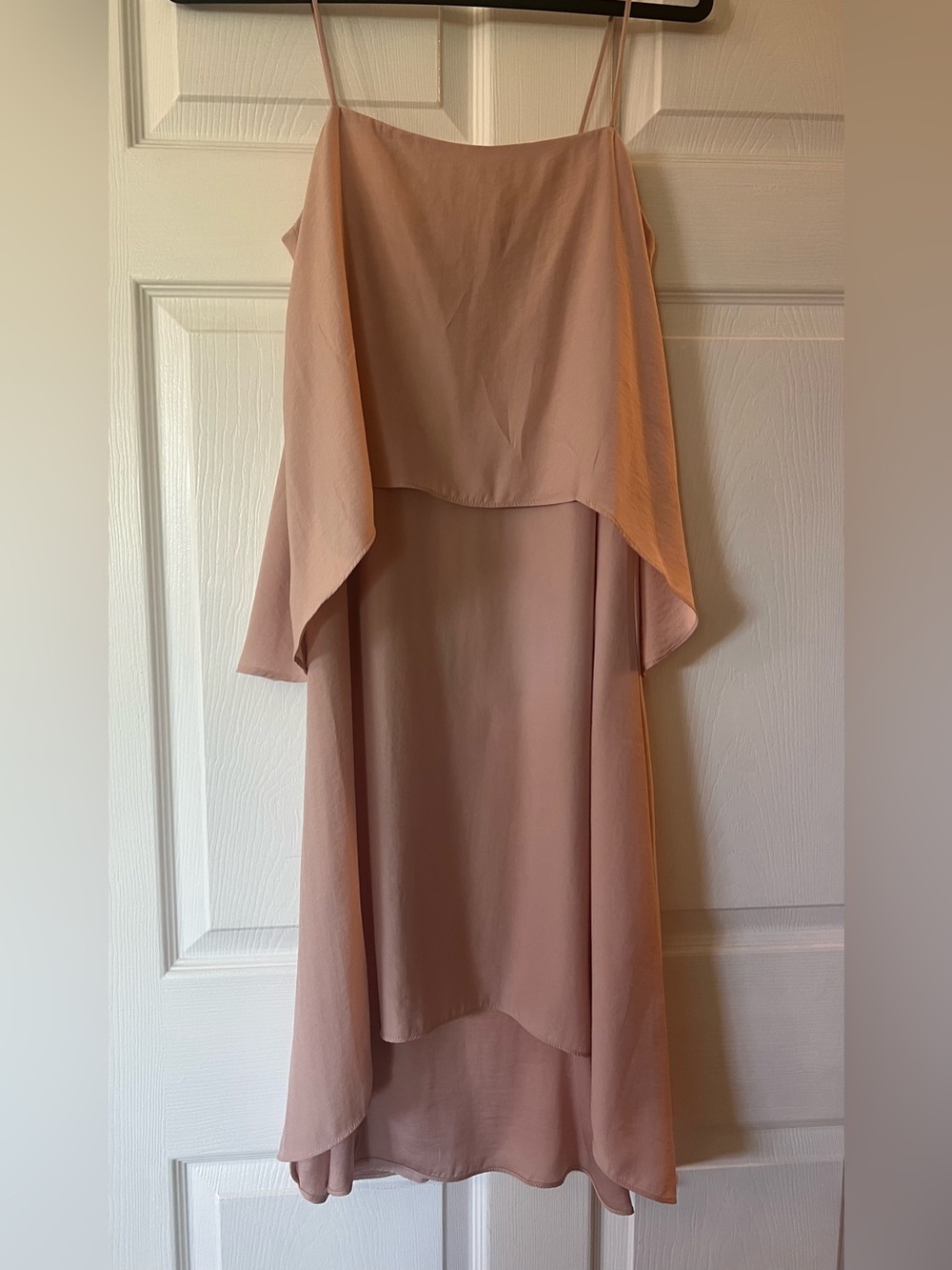 Banana Republic Blush Pink Layered Midi Dress NWT